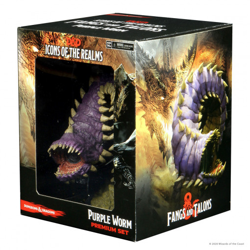 Dungeons & Dragons Icons of the Realms Fangs and Talons - Purple Worm Premium Set