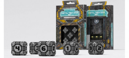 Q-Workshop Metal Tech 5 D6 Dice Set