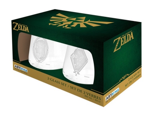 The Legend of Zelda - 2 Glass Set - Zelda and Link