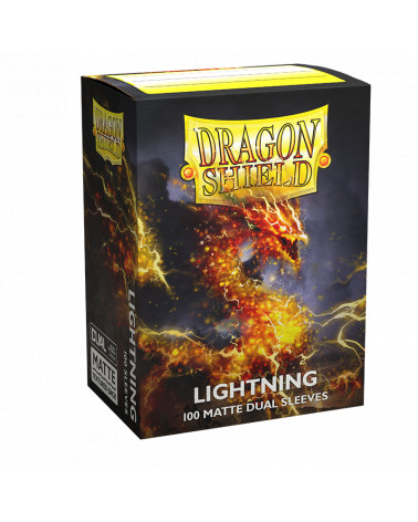 Dragon Shield 100 Matte Dual Sleeves - Lightning