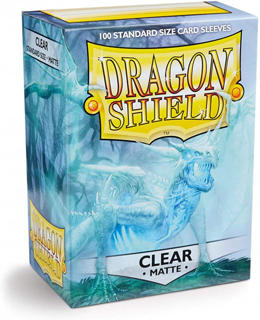Dragon Shield 100 Standard Size Matte Sleeves - Clear