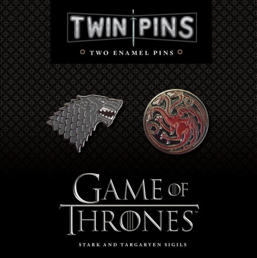 Game of Thrones Twin Pins - Stark and Targaryen Sigils