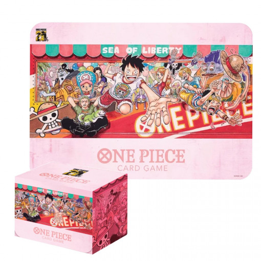 One Piece Card Game - Playmat and Card Case Set -25th Edition