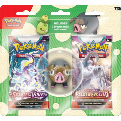 Pokemon Back to School Eraser Blister Set - Lechonk