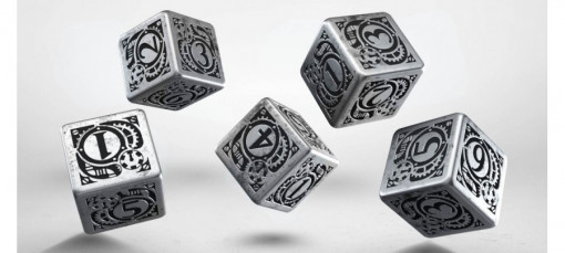 Q-Workshop Metal Steampunk 5 D6 Dice Set