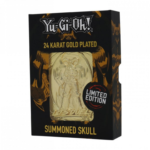 Yu-Gi-Oh Summoned Skull 24 Karat Gold Plated Limited Edition Card