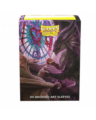 Dragon Shield 100 Brushed Art Sleeves - Valentine Dragons 2022