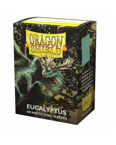 Dragon Shield 100 Standard Size Matte Dual Sleeves - Eucalyptus