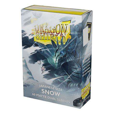 Dragon Shield 60 Japanese Sized Card Sleeves - Dual Matte Snow