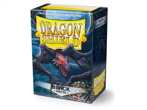 Dragon Shield 100 Standard Size Matte Card Sleeves - Black