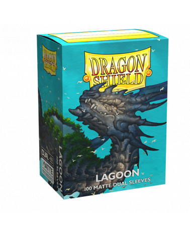 Dragon Shield 100 Standard Size Matte Dual Sleeves - Lagoon