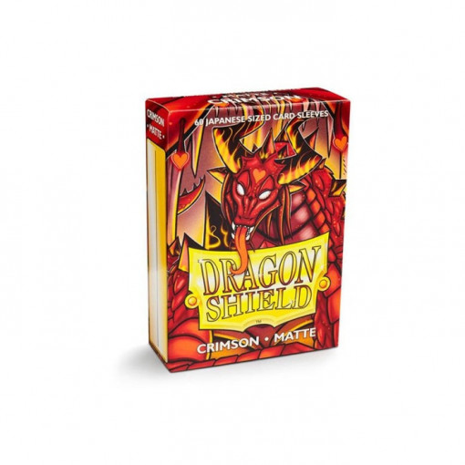 Dragon Shield 60 Japanese Sized Card Sleeves - Matte Crimson