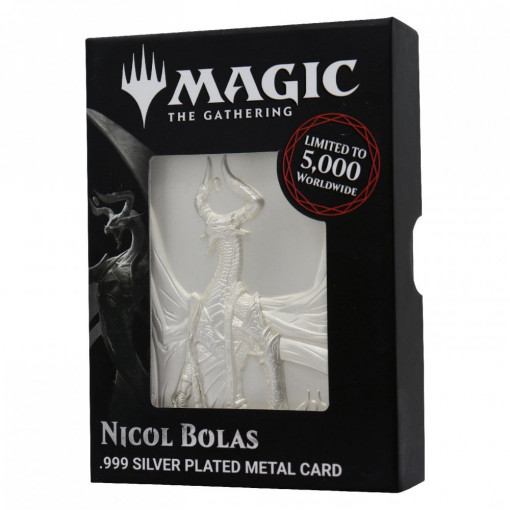 Magic! The Gathering Nicol Bolas .999 Silver Plated Card