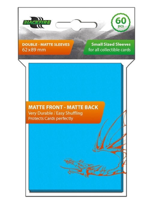 Blackfire 60 Small Sized Sleeves - Matte Front Matte Back Light Blue