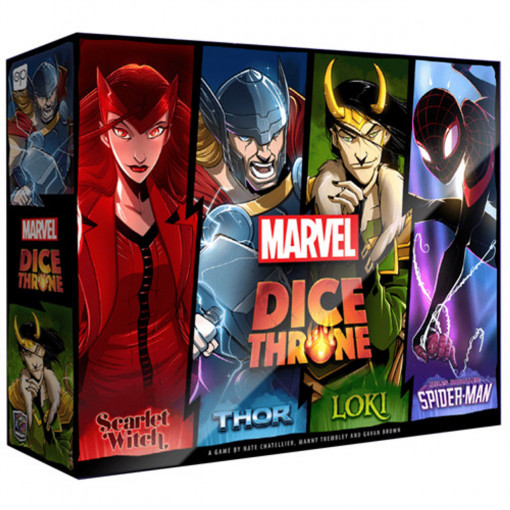 Dice Throne Marvel 4 Hero Box (Scarlet Witch, Thor, loki, Spider-Man)