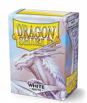 Dragon Shield 100 Standard Size Matte Card Sleeves - White