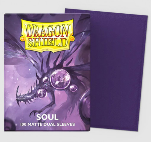 Dragon Shield 100 Standard Size Matte Dual Sleeves - Soul (100 sleeves)