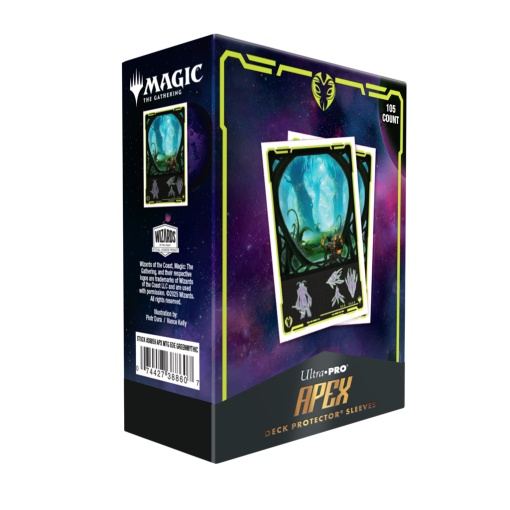 Magic The Gathering: Edge of Eternities - 105ct APEX Deck Protector Sleeves - Green Mythic