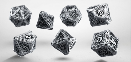 Metal Call of Cthulhu Dice Set (7)