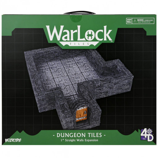 Warlock Tiles Dungeon Tiles 1" Straight Walls Expansion