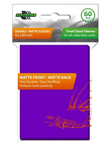 Blackfire 60 Small Sized Sleeves - Matte Front Matte Back Purple