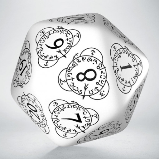 D20 Level Counter Die - White