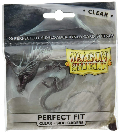 Dragon Shield 100 Perfect Fit Sideloading Inner Card Sleeves - Clear