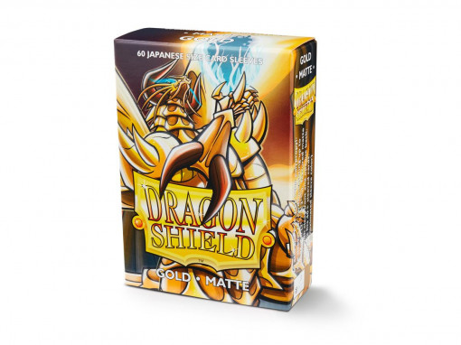 Dragon Shield 60 Japanese Sized Card Sleeves - Matte Gold