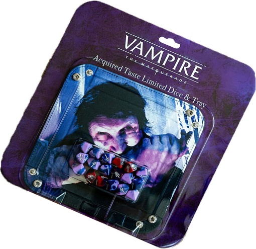 Vampire: The Masquerade RPG - Acquired Taste Limited Dice & Tray Accessory Pack