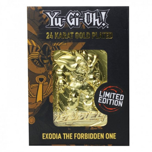 Yu-Gi-Oh Exodia the Forbidden One 24 Karat Gold Plated Limited Edition Card