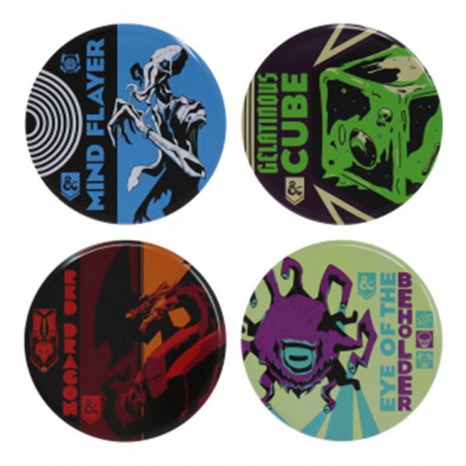 Dungeons & Dragons Set of 4 Metal Coasters