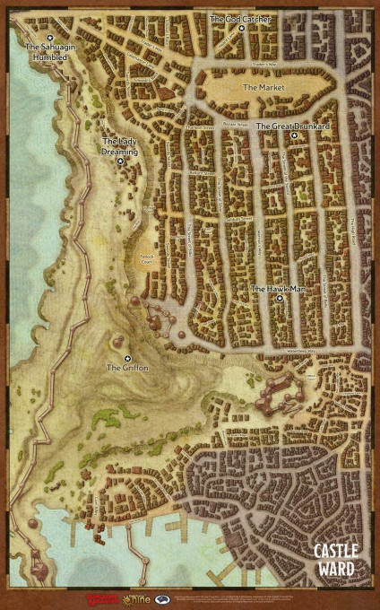 Dungeons & Dragons Waterdeep Dragon Heist Map Set