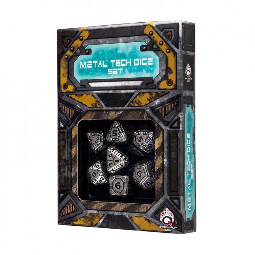 Q-Workshop Metal Tech 7 Dice Set