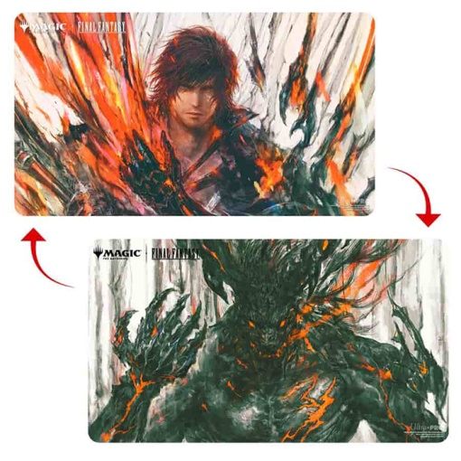 Ultra Pro Artwork Playmat - Standard Size Double-Sided (approx. 61x34 cm) - Clive, Ifrit’s Dominant / Ifrit, Warden of Inferno