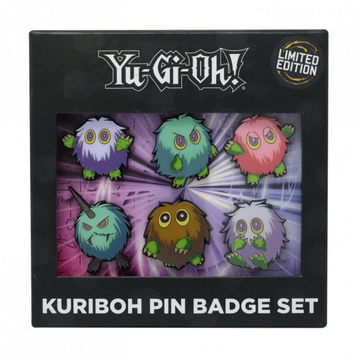 Yu-Gi-Oh Set of 6 Limited Edition Kuriboh Pin Badges