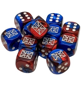 CHESSEX: War Dice - United States (Gemini Blue-Red/White)
