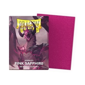 Dragon Shield: Standard Size Sparkles Matte Sleeves - Pink Sapphire