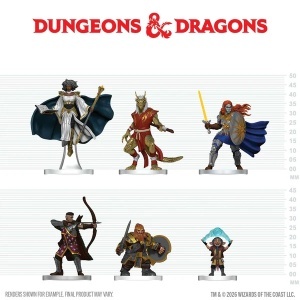 Dungeons & Dragons - Icons of the Realms: Player's Handbook Mini Figures - Swords & Staves Starter Set