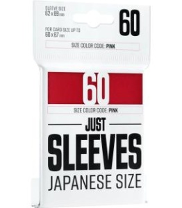 Just Sleeves: Japanese Size (Red) (62x88mm)