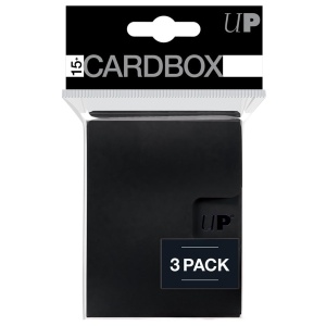 Ultra Pro Card Box: Black - PRO-15+ (3-pack)