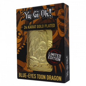 Yu-Gi-Oh! Limited Edition 24 Karat Gold Plated Card - Blue-Eyes Toon Dragon