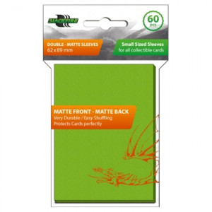 Blackfire: Small Sized Sleeves - Matte Front Matte Back (Light Green) (62x89mm)