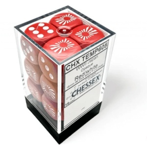 CHESSEX: War Dice - Japan (Opaque Red/White)
