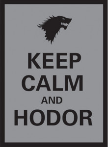 Legion 50 Standard Sleeves - Keep Calm and Hodor