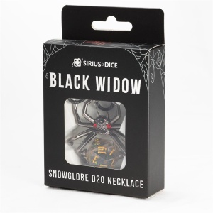 Sirius Dice: Black Widow D20 Dice Necklace - Img 2