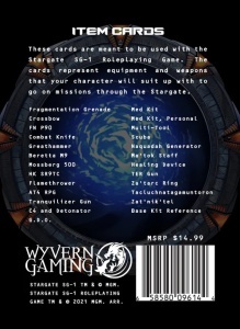 Stargate SG-1 RPG: Core Rulebook and Item Cards - Img 3