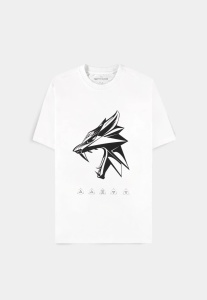 The Witcher: Wolf Head Short Sleeved T-Shirt (Size L)