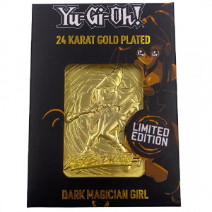 Yu-Gi-Oh Dark Magician Girl 24 Karat Gold Plated Limited Edition Card