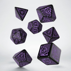 Call Of Cthulhu: Horror on the Orient Express - Black & Purple Dice Set