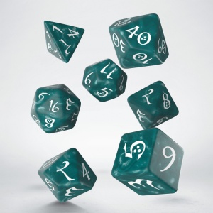 Classic RPG Dice Set: Stormy and White